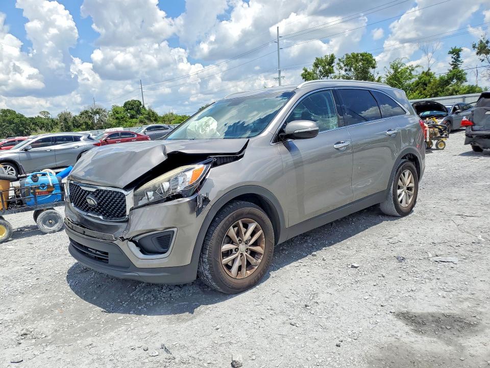 2018 Kia Sorento VIN 5XYPG4A58JG394760 COPART salvage auction — FRONT END, FL - CERT OF TITLE SLVG REBUILDABLE, sold $1,900 on 2026-07-14 (photo 1)