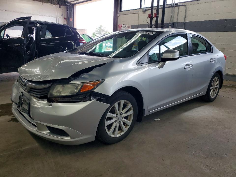 2012 Honda Civic VIN 2HGFB2F81CH519752 COPART salvage auction — ALL OVER, IL - CERTIFICATE OF TITLE, sold $525 on 2026-07-18 (photo 1)