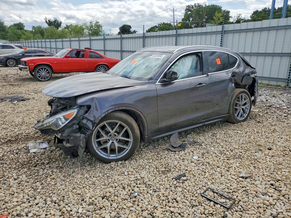 2018 Alfa romeo Stelvio VIN ZASFAKAN1J7B73748 COPART salvage auction — ALL OVER, Il - Salvage Certificate, sold $375 on 2026-09-16 (photo 1)