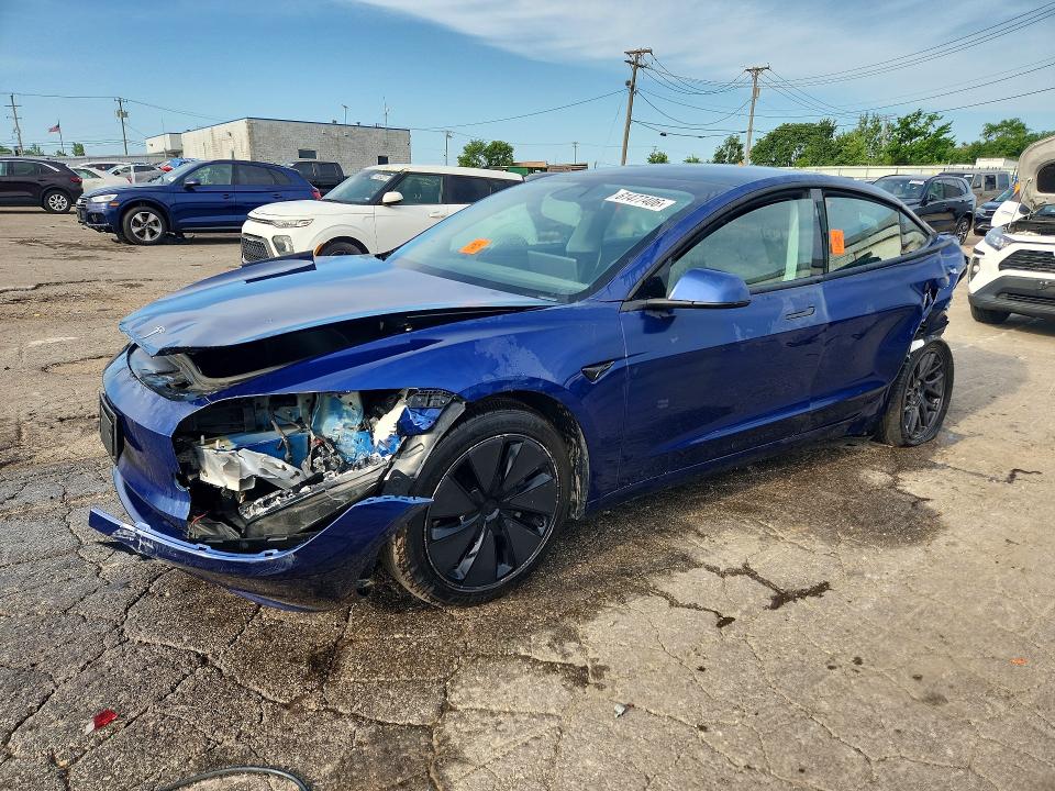 2025 Tesla Model 3 VIN 5YJ3E1EAXSF038068 — COPART salvage auction photo