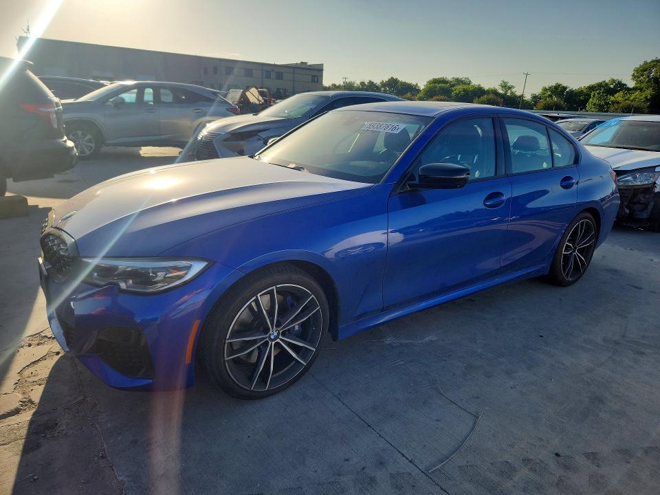 2021 BMW M3 VIN 3MW5U7J00M8B71115 COPART salvage auction — WATER/FLOOD, Tx - Salvage Title-Flood Damage, sold $17,100 on 2026-08-27 (photo 1)