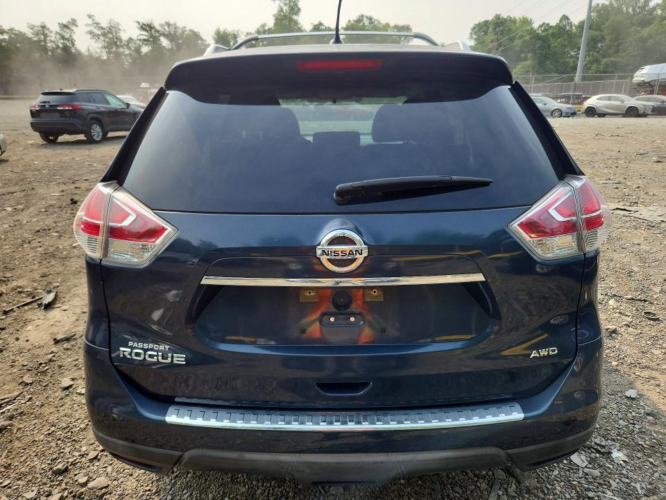 2016 Nissan Rogue VIN KNMAT2MV3GP704515 COPART salvage auction — SIDE, MD - CERT OF SALVAGE < 75% DAMAGE (P), sold $600 on 2026-07-31 (photo 6)