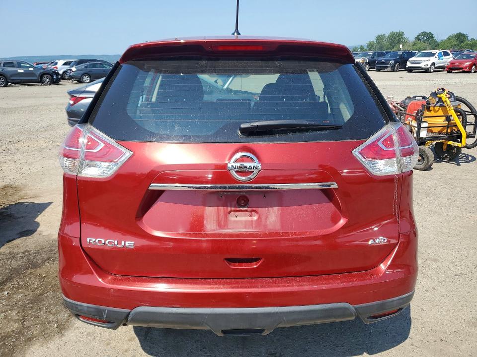 2016 Nissan Rogue VIN KNMAT2MV5GP621541 COPART salvage auction — FRONT END, Salvage Title, sold $1,150 on 2026-07-17 (photo 6)