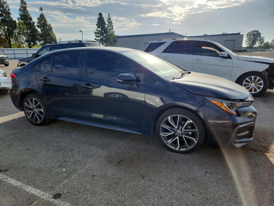 2020 Toyota Corolla VIN JTDS4RCE6LJ038680 COPART salvage auction — FRONT END, Ca - Cert Of Title-Salvaged, sold $4,350 on 2026-07-16 (photo 4)