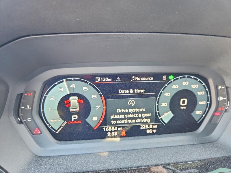 2024 Audi A3 VIN WAUAUDGY6RA026859 COPART salvage auction — FRONT END, Tx - Salvage Vehicle Title, sold $8,000 on 2026-09-14 (photo 9)