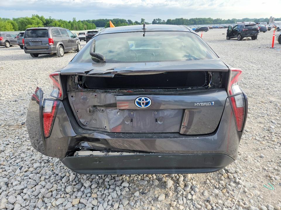 2017 Toyota Prius VIN JTDKARFU7H3530836 COPART salvage auction — REAR END, Mi - Certificate Of Title, sold $4,050 on 2026-07-16 (photo 6)