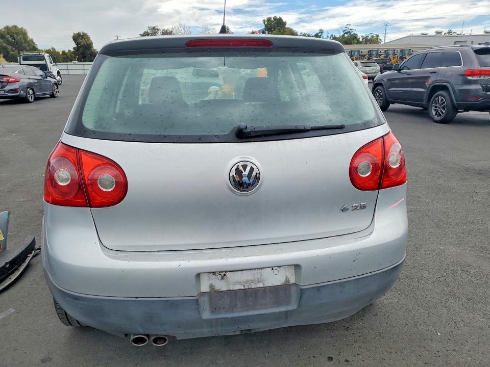2009 Volkswagen Rabbit VIN WVWDB71K49W138591 COPART salvage auction — FRONT END, CA - SALVAGE CERTIFICATE, sold $425 on 2026-07-27 (photo 6)