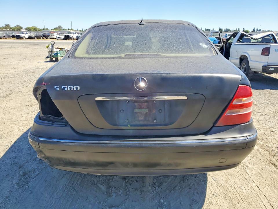 2002 Mercedes-benz S-klasse VIN WDBNG75J92A279732 COPART salvage auction — FRONT END, Ca - Salvage Certificate, sold $275 on 2026-07-21 (photo 6)