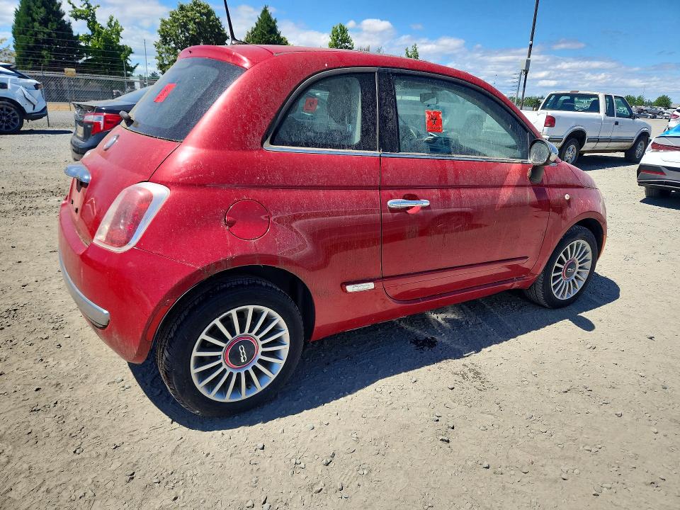 2012 Fiat 500 VIN 3C3CFFCR1CT117946 COPART salvage auction — SIDE, Co - Certificate Of Title, sold $200 on 2026-08-04 (photo 3)
