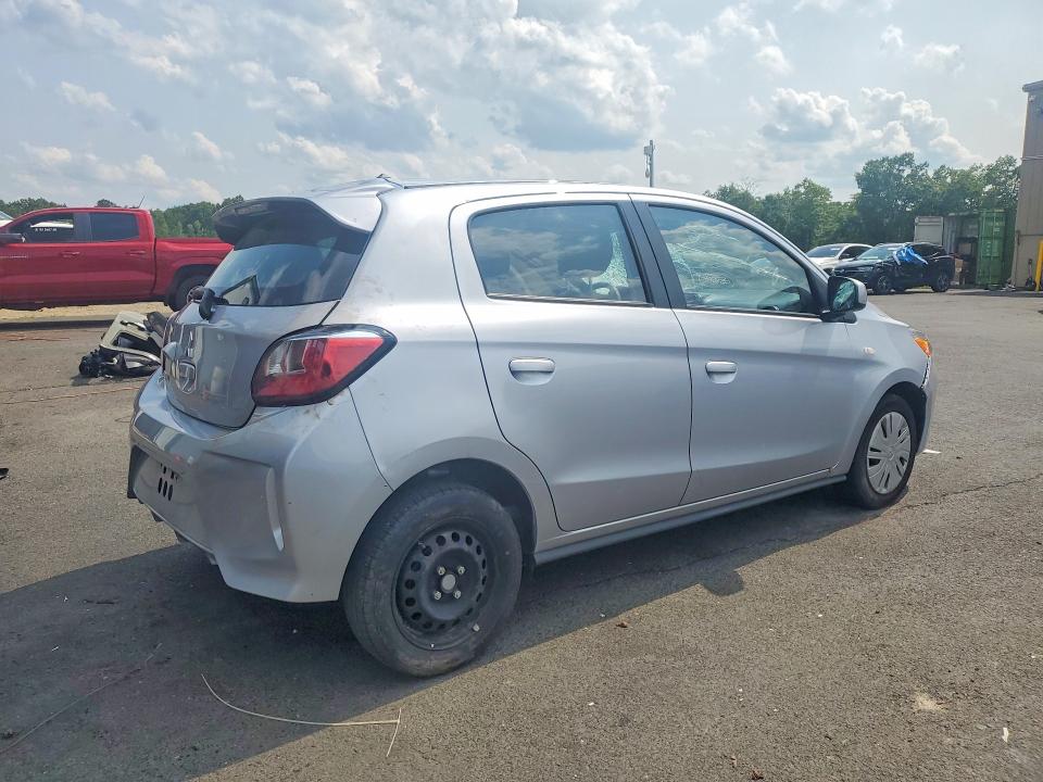 2024 Mitsubishi Mirage VIN ML32AUHJ3RH016964 COPART salvage auction — FRONT END, Fl - Certificate Of Destruction (P), sold $150 on 2026-07-27 (photo 3)
