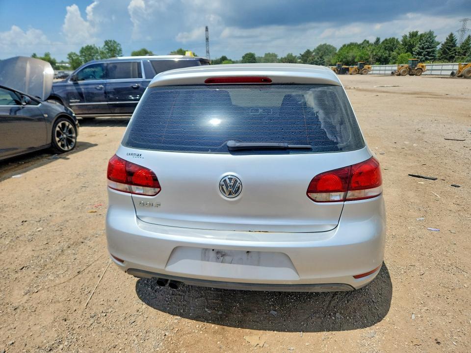 2010 Volkswagen Golf VIN WVWBB7AJ5AW262601 COPART salvage auction — SIDE, Il - Salvage Certificate, sold $825 on 2026-08-11 (photo 6)