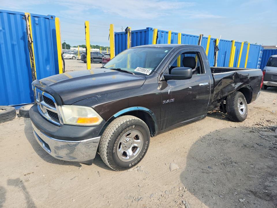2010 Dodge Ram 1500 VIN 3D7JB1EP5AG177186 COPART salvage auction — REAR END, IN - CERTIFICATE OF TITLE, sold $150 on 2026-07-31 (photo 1)