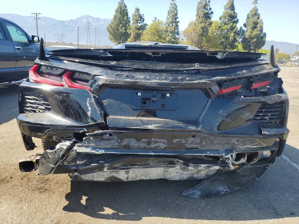 2022 Chevrolet Corvette VIN 1G1YB3D45N5115059 COPART salvage auction — REAR END, Ca - Dis/Dlr/Exp Only Clean Title, sold $17,100 on 2026-07-28 (photo 6)