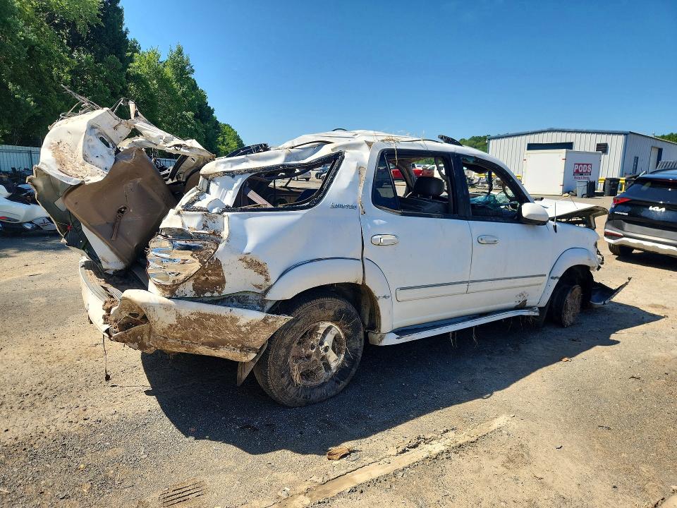 2002 Toyota Sequoia VIN 5TDZT38A12S121245 COPART salvage auction — ROLLOVER, LA - CERT OF TITLE-SALVAGE, sold $20 on 2026-07-23 (photo 3)