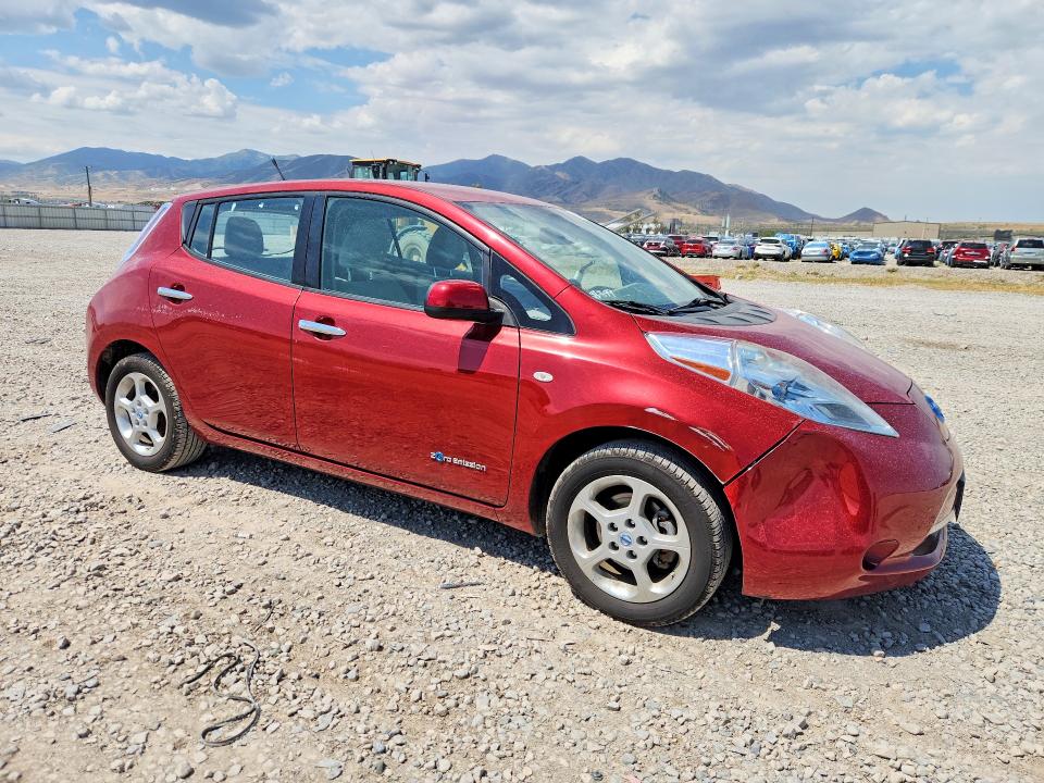 2012 Nissan Leaf VIN JN1AZ0CP6CT018480 COPART salvage auction — FRONT END, UT - CERTIFICATE OF TITLE, sold $175 on 2026-07-31 (photo 4)