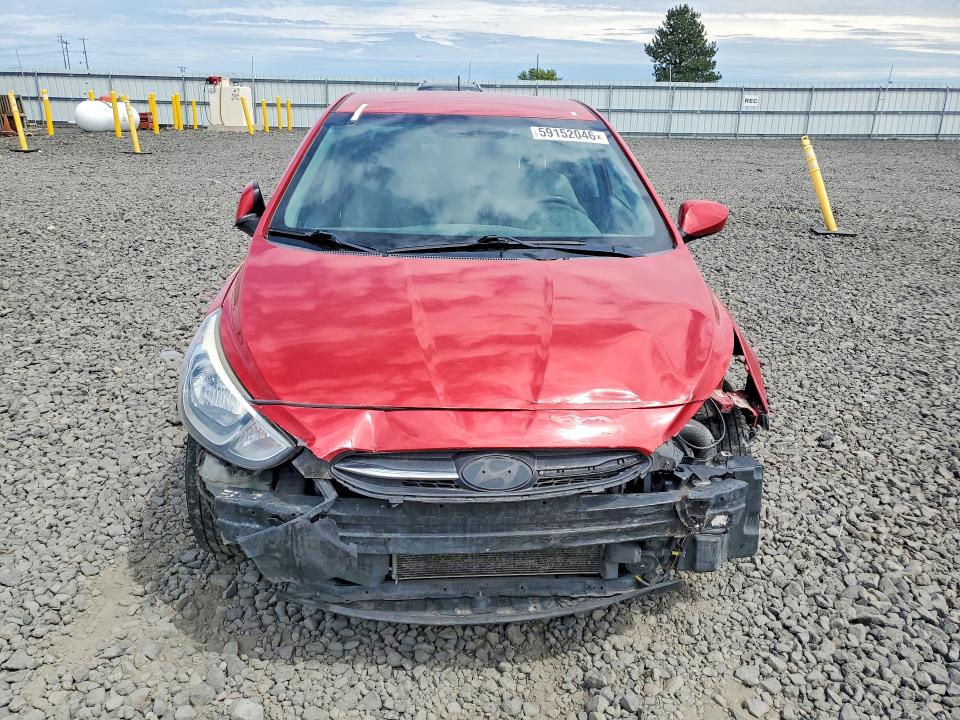 2017 Hyundai Accent VIN KMHCT4AE1HU338299 COPART salvage auction — FRONT END, Bs - Salvage Title, sold $1,150 on 2026-07-22 (photo 5)