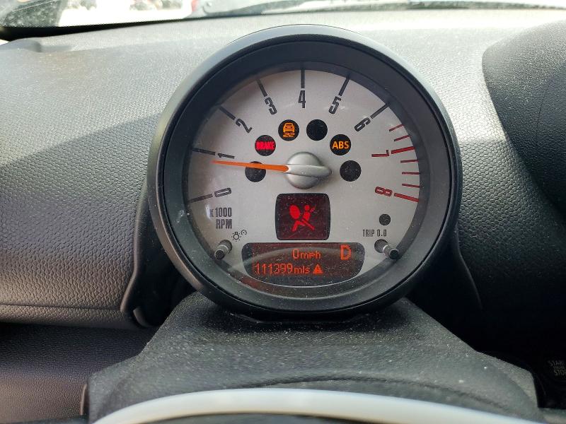 2013 Mini Cooper VIN WMWZC3C55DWP22605 COPART salvage auction — FRONT END, Fl - Cert Of Title Slvg Rebuildable, sold $1,200 on 2026-07-24 (photo 9)