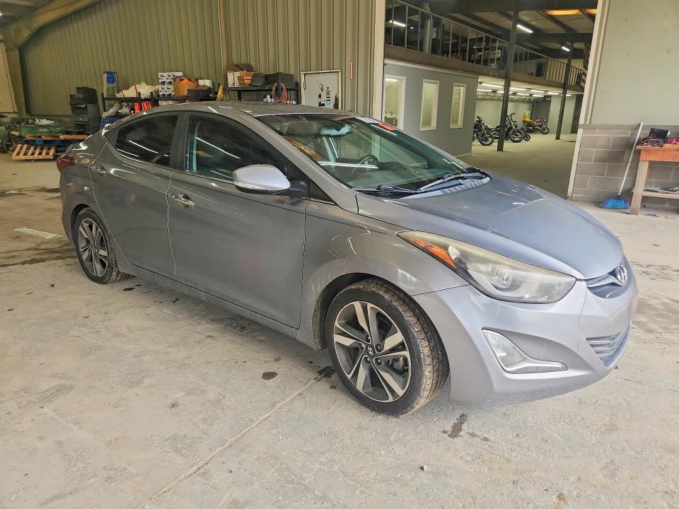 2015 Hyundai Elantra VIN KMHDH4AE8FU222908 COPART salvage auction — FRONT END, Va - Certificate Of Title, sold $125 on 2026-07-21 (photo 4)