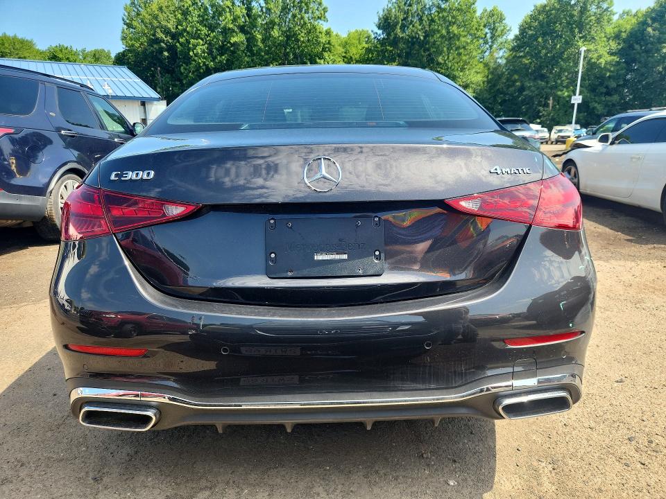 2026 Mercedes-benz C class VIN W1KAF4HB0TR307996 COPART salvage auction — BURN, Ma - Cert Of Title-Salvage, sold $19,300 on 2026-07-09 (photo 6)
