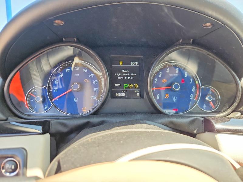 2017 Maserati Granturismo VIN ZAM45VMA2H0186215 COPART salvage auction — FRONT END, Va - Cert Of Title - Salvage, sold $16,500 on 2026-08-19 (photo 9)
