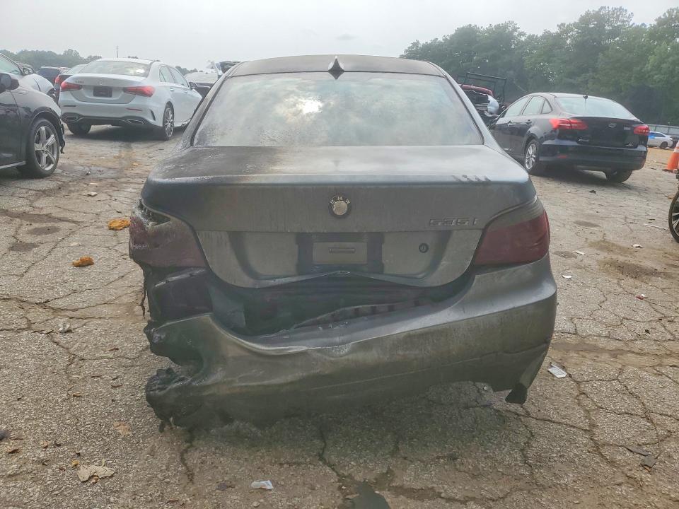 2008 BMW 5 series VIN WBANW13528CZ72871 COPART salvage auction — BURN, Ga - Bill Of Sale - Parts Only, sold $375 on 2026-08-04 (photo 6)