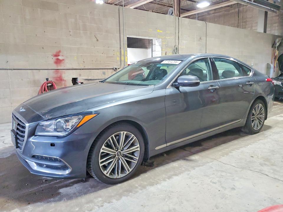 2019 Genesis G80 VIN KMHGN4JE2KU299628 COPART salvage auction — MECHANICAL, Mn - Certificate Of Title, sold $2,550 on 2026-07-23 (photo 1)