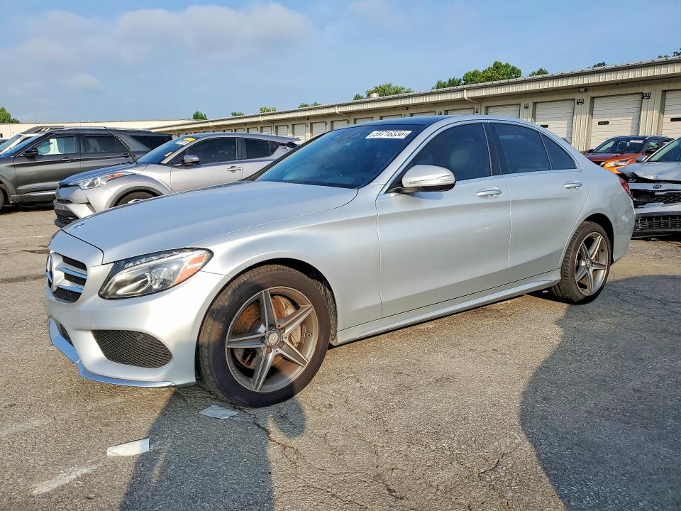 2015 Mercedes-benz C-klasse VIN 55SWF4KB7FU041443 COPART salvage auction — FRONT END, Ky - Certificate Of Title, sold $2,100 on 2026-07-09 (photo 1)