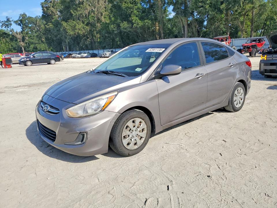 2017 Hyundai Accent VIN KMHCT4AE0HU388949 COPART salvage auction — FRONT END, Ga - Certificate Of Title, sold $1,300 on 2026-07-28 (photo 1)