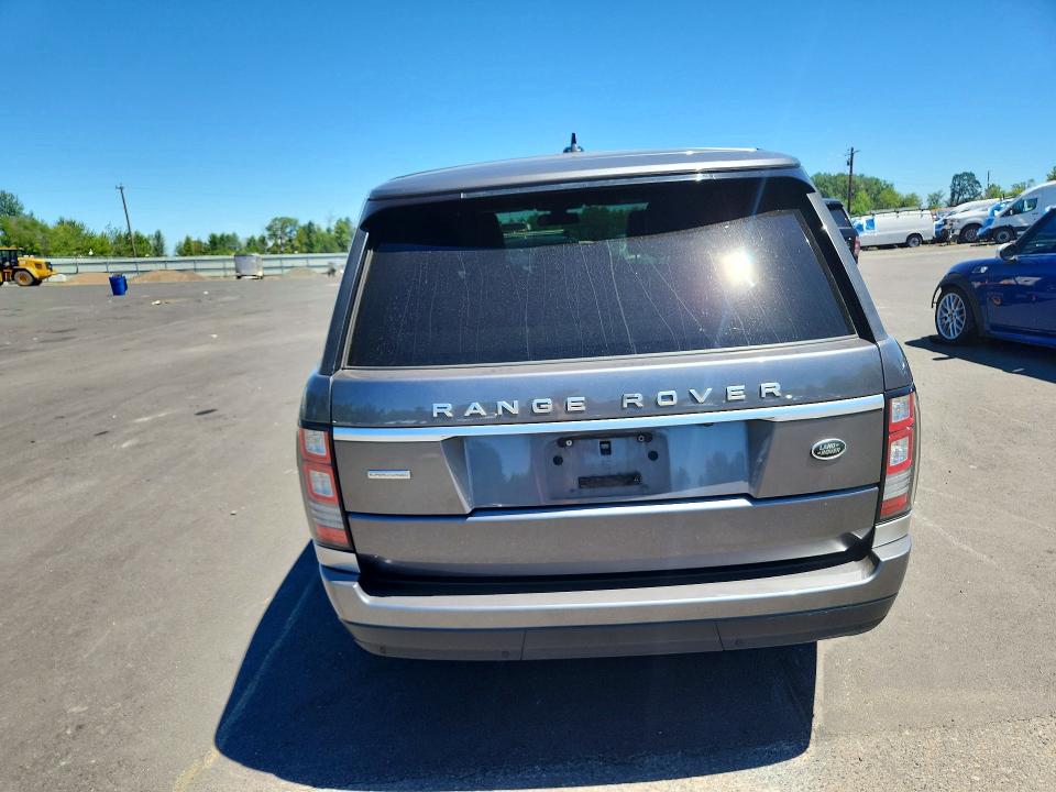 2015 Land rover RANGE ROVER VIN SALGS2TF8FA227811 COPART salvage auction — MECHANICAL, Or - Certificate Of Title, sold $2,600 on 2026-07-29 (photo 6)