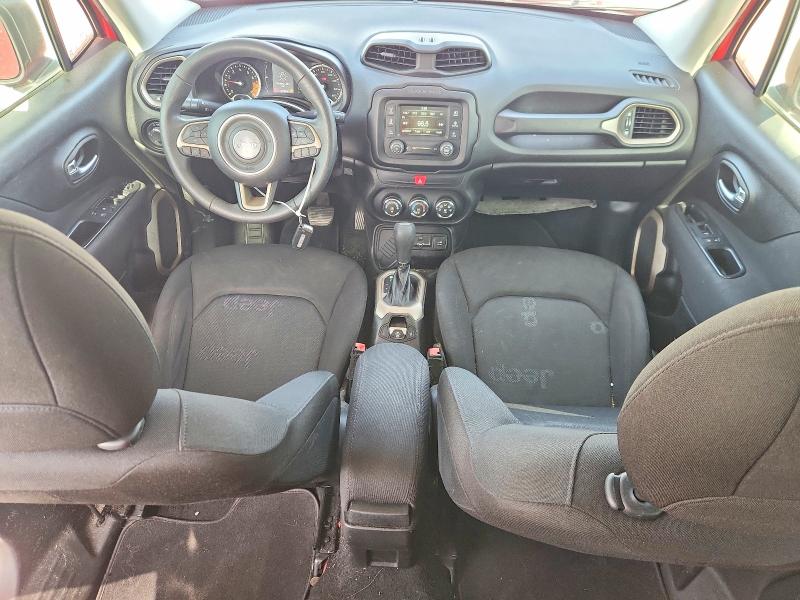 2017 Jeep Renegade VIN ZACCJAAB5HPF31233 COPART salvage auction — FRONT END, TX - SALVAGE VEHICLE TITLE (P), sold $2,000 on 2026-07-24 (photo 8)