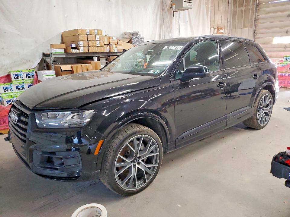 2019 Audi Q7 VIN WA1VAAF74KD040018 COPART salvage auction — FRONT END, Pa - Certificate Of Salvage, sold $6,700 on 2026-07-16 (photo 1)
