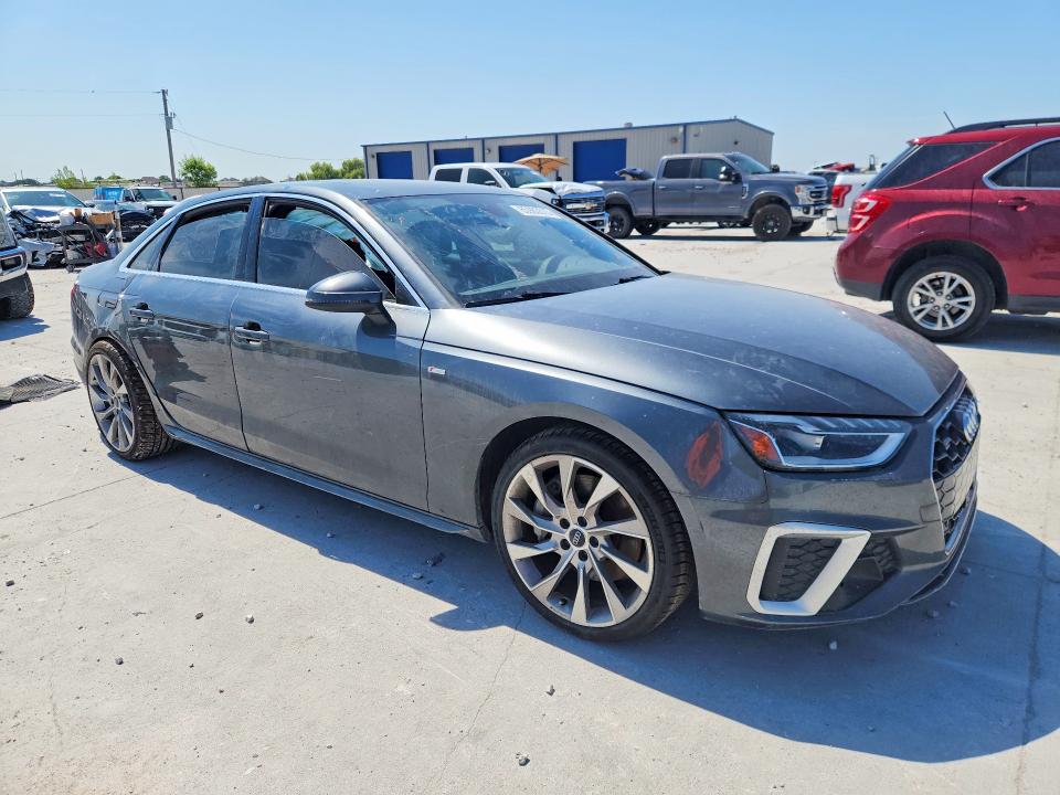2020 Audi A4 VIN WAUENAF47LN010374 COPART salvage auction — SIDE, TX - SALVAGE VEHICLE TITLE, sold $200 on 2026-07-21 (photo 4)
