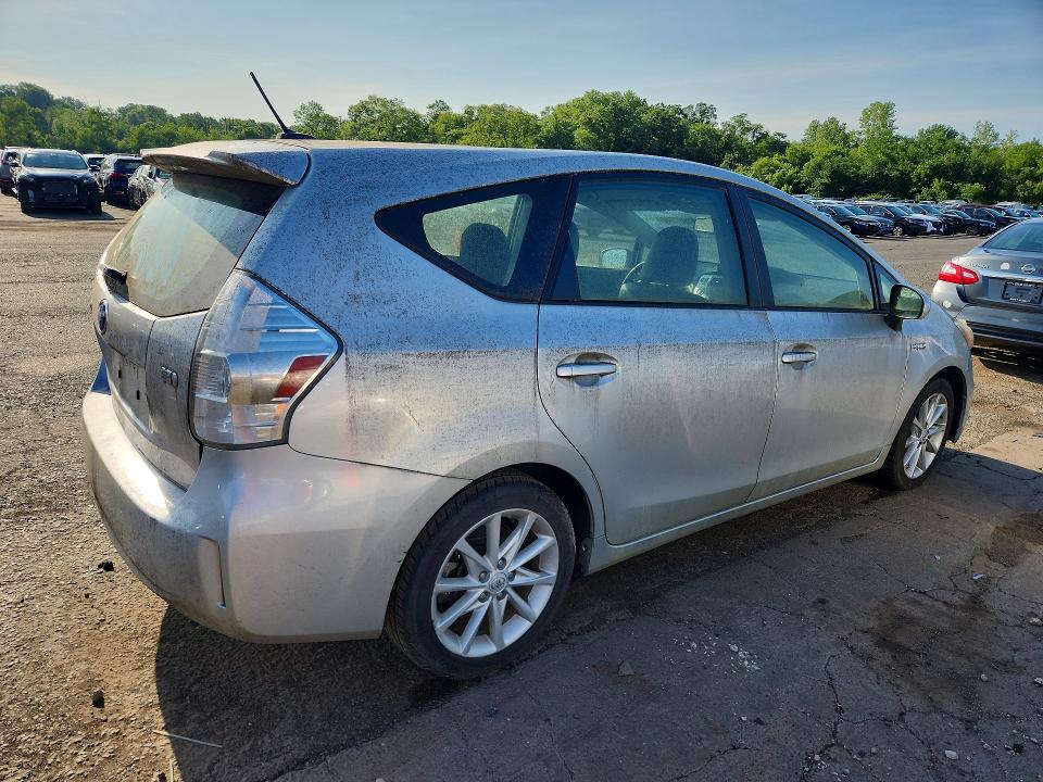 2012 Toyota Prius VIN JTDZN3EU4C3055673 COPART salvage auction — MECHANICAL, Ct - Certificate Of Title, sold $3,400 on 2026-07-31 (photo 3)