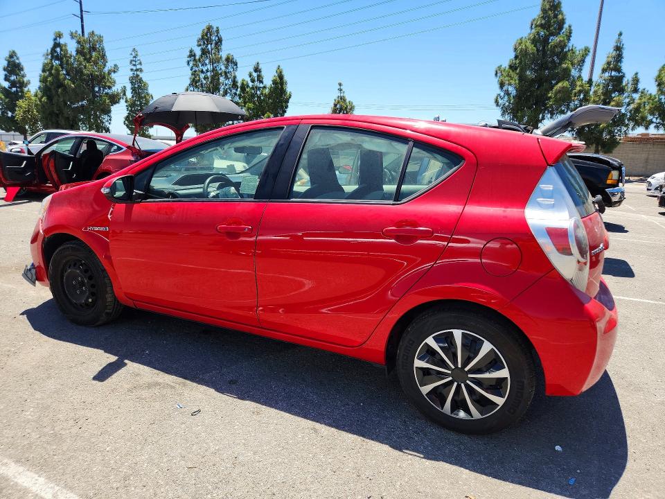 2014 Toyota Prius VIN JTDKDTB37E1076516 COPART salvage auction — FRONT END, Ca - Salvage Certificate, sold $325 on 2026-07-28 (photo 2)