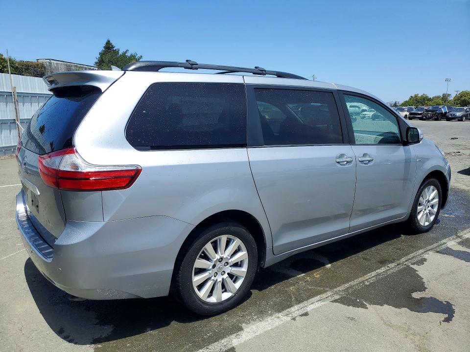 2017 Toyota Sienna VIN 5TDDZ3DCXHS186152 COPART salvage auction — MINOR DENT/SCRATCHES, CA - CERTIFICATE OF TITLE (P), sold $11,500 on 2026-07-21 (photo 3)