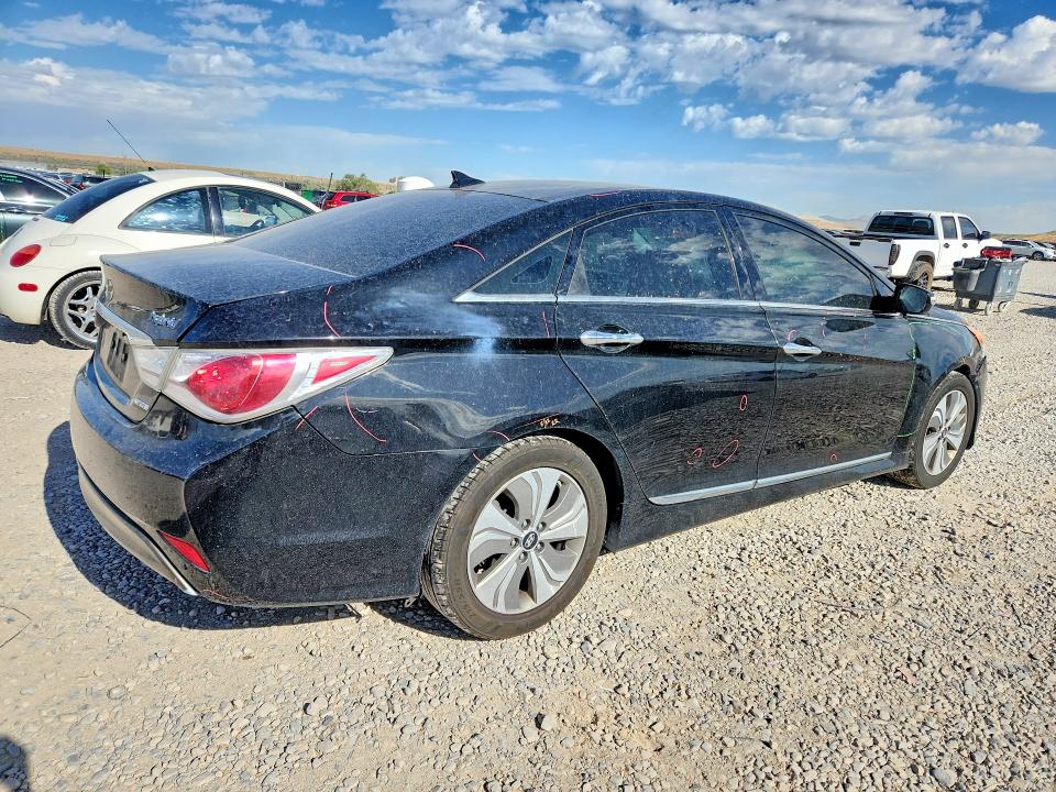 2014 Hyundai Sonata VIN KMHEC4A48EA106831 COPART salvage auction — FRONT END, Ut - Salvage Certificate, sold $675 on 2026-07-17 (photo 3)