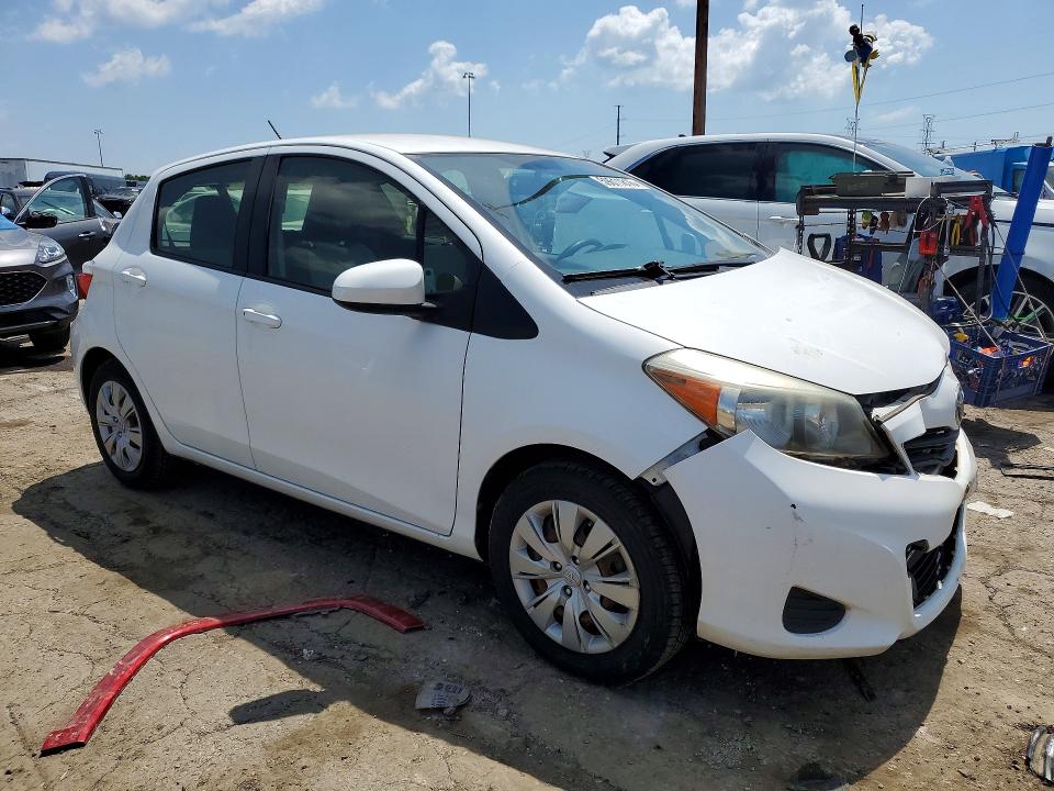 2014 Toyota Yaris VIN JTDKTUD32ED579021 COPART salvage auction — FRONT END, Mi - Certificate Of Title, sold $1,900 on 2026-07-14 (photo 4)