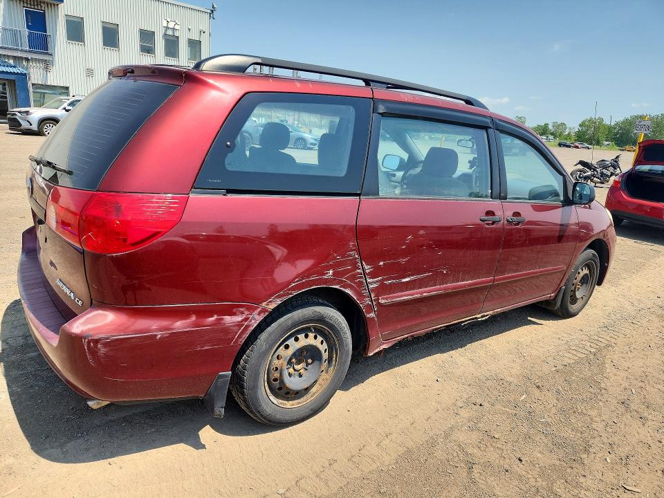 2007 Toyota Sienna VIN 5TDZK29C27S044325 COPART salvage auction — MINOR DENT/SCRATCHES, Qc - Aucune Mention, sold $700 on 2026-07-28 (photo 3)