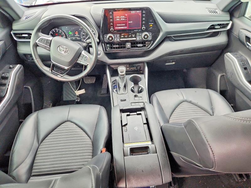 2021 Toyota Highlander VIN 5TDLZRAH6MS085716 COPART salvage auction — FRONT END, Fl - Cert Of Title Slvg Rebuildable, sold $13,600 on 2026-07-17 (photo 8)