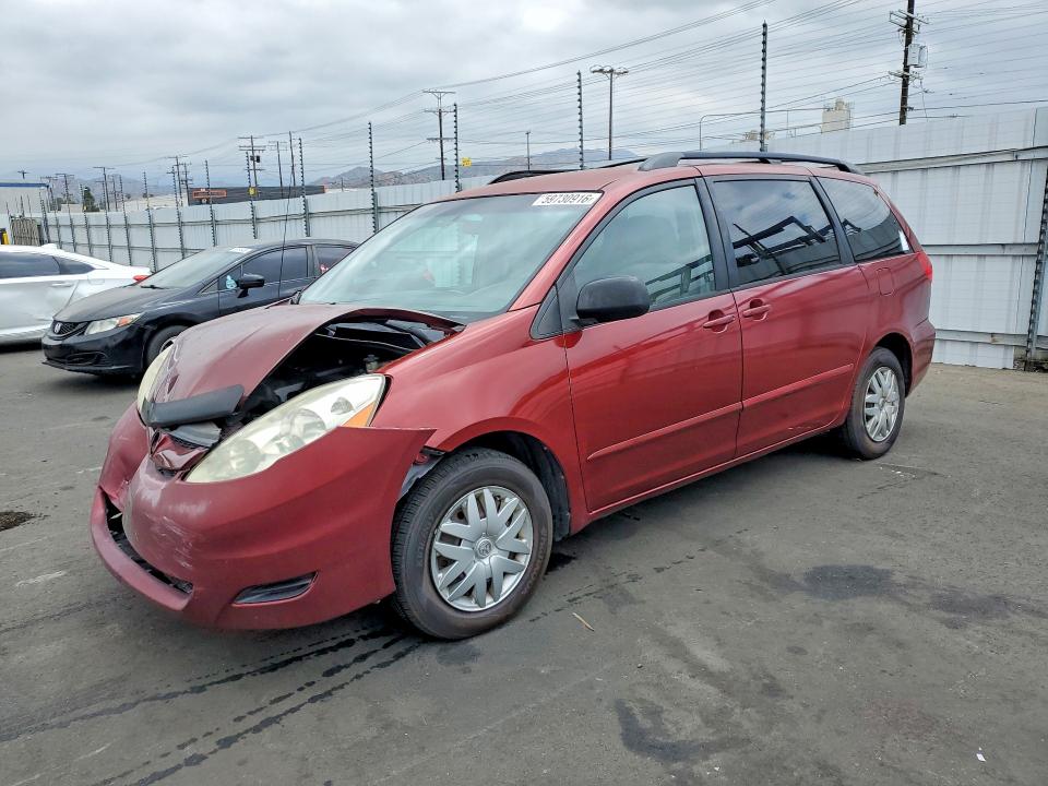 2010 Toyota Sienna VIN 5TDKK4CC3AS318242 COPART salvage auction — FRONT END, CA - SALVAGE CERTIFICATE, sold $550 on 2026-07-15 (photo 1)