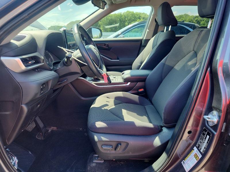 2023 Toyota Highlander VIN 5TDKDRBHXPS007243 COPART salvage auction — FRONT END, MA - CERTIFICATE OF TITLE, sold $12,900 on 2026-07-15 (photo 7)