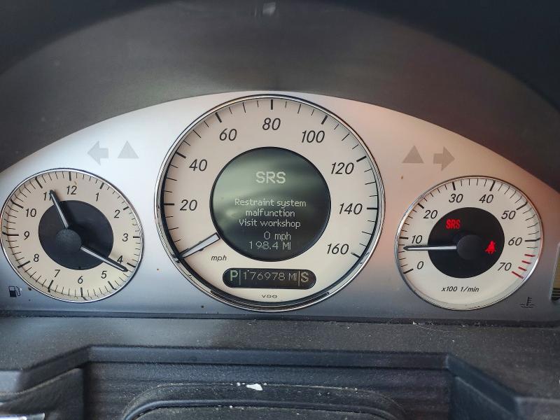 2007 Mercedes-benz E-class VIN WDBUF56X07B124154 COPART salvage auction — FRONT END, LA - CERT OF TITLE-SALVAGE, sold $425 on 2026-08-14 (photo 9)