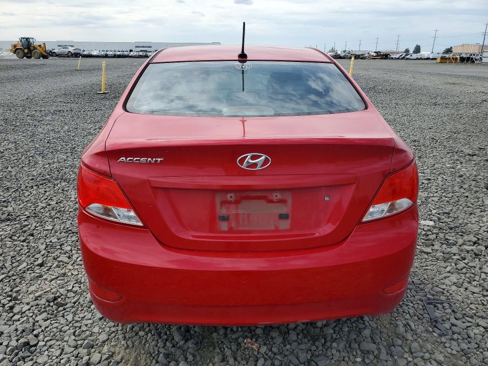 2017 Hyundai Accent VIN KMHCT4AE1HU338299 COPART salvage auction — FRONT END, Bs - Salvage Title, sold $1,150 on 2026-07-22 (photo 6)
