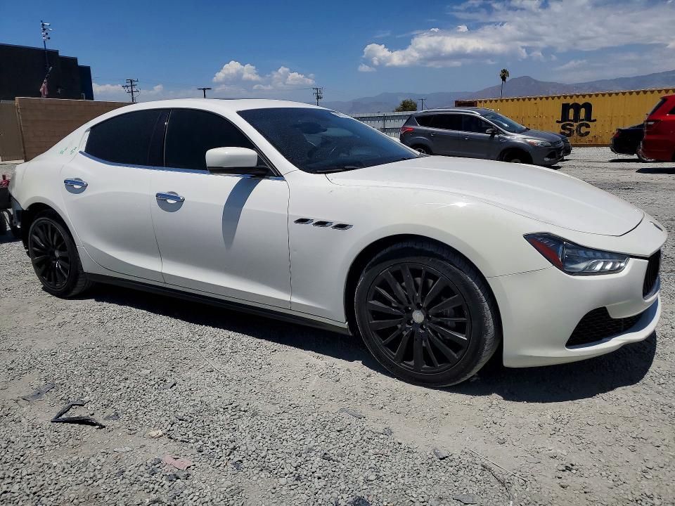 2016 Maserati Ghibli VIN ZAM57XSA2G1167816 COPART salvage auction — REAR END, Ca - Salvage Certificate, sold $825 on 2026-07-22 (photo 4)
