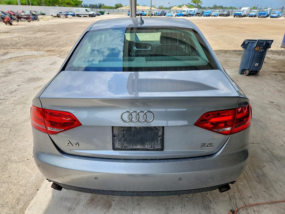 2009 Audi A4 VIN WAULK98K89N034475 COPART salvage auction — FRONT END, Fl - Cert Of Title Slvg Rebuildable, sold $275 on 2026-07-29 (photo 6)