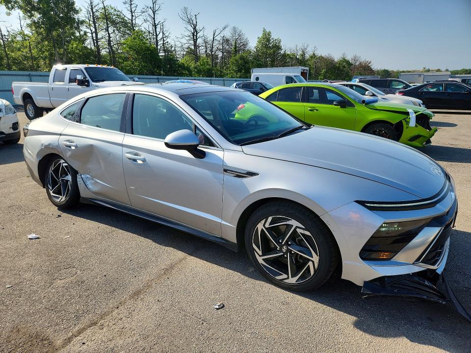 2024 Hyundai Sonata VIN KMHL14JA4RA379919 COPART salvage auction — SIDE, NY - MV-907A SALVAGE CERTIFICATE, sold $8,400 on 2026-07-27 (photo 4)
