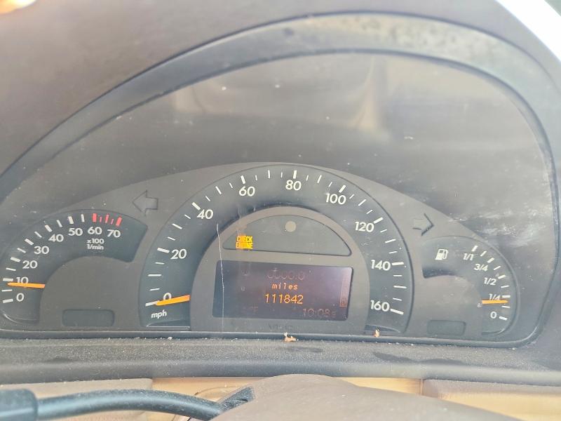 2002 Mercedes-benz C class VIN WDBRF64J42F195241 COPART salvage auction — FRONT END, Ca - Salvage Certificate, sold $175 on 2026-08-03 (photo 9)