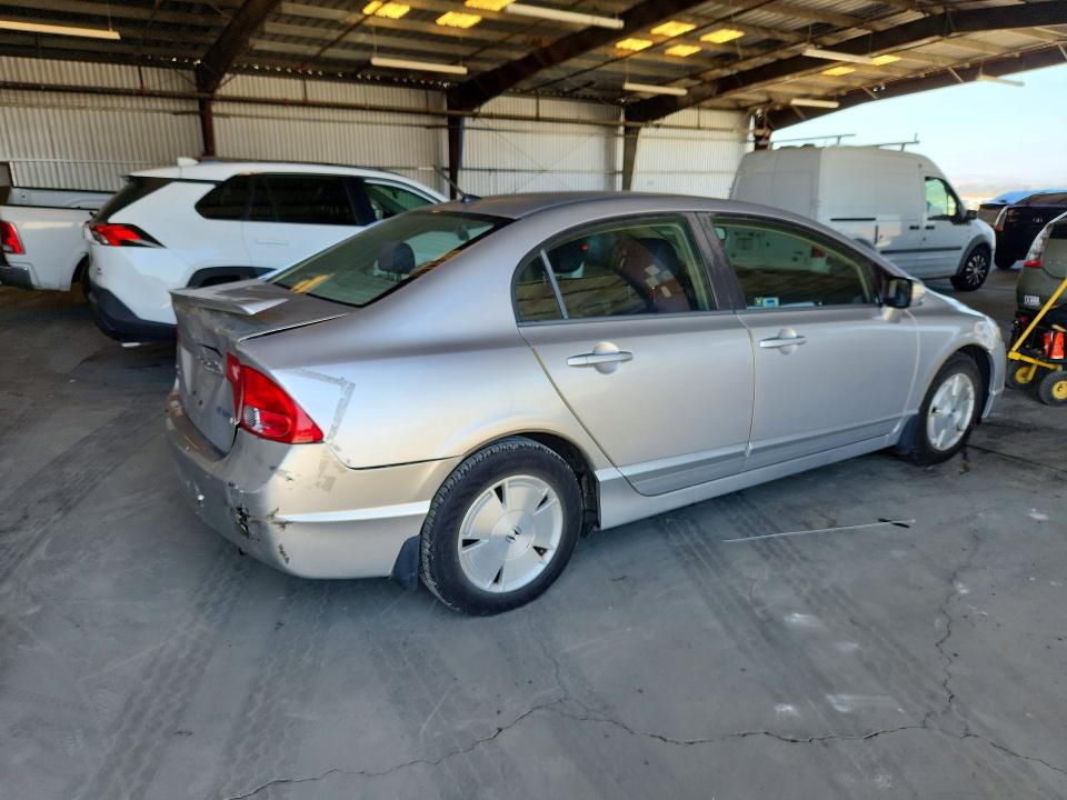 2008 Honda Civic hybrid VIN JHMFA36288S006595 COPART salvage auction — REAR END, CA - SALVAGE CERTIFICATE, sold $1,250 on 2026-07-20 (photo 3)