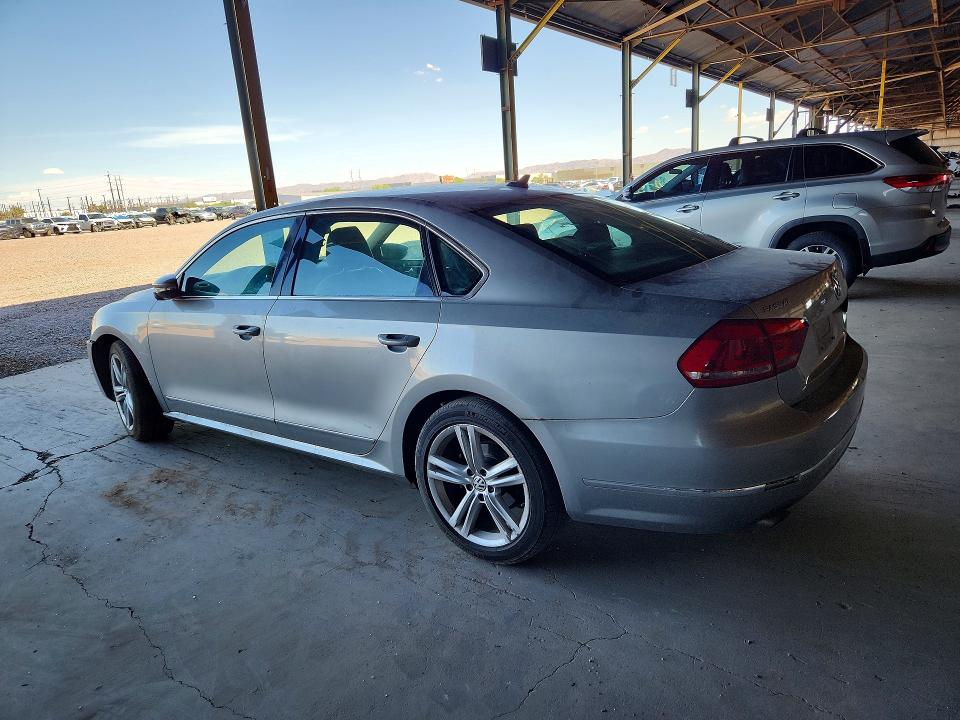 2012 Volkswagen Passat VIN 1VWCM7A39CC104229 COPART salvage auction — FRONT END, AZ - CERTIFICATE OF TITLE, sold $475 on 2026-07-29 (photo 2)