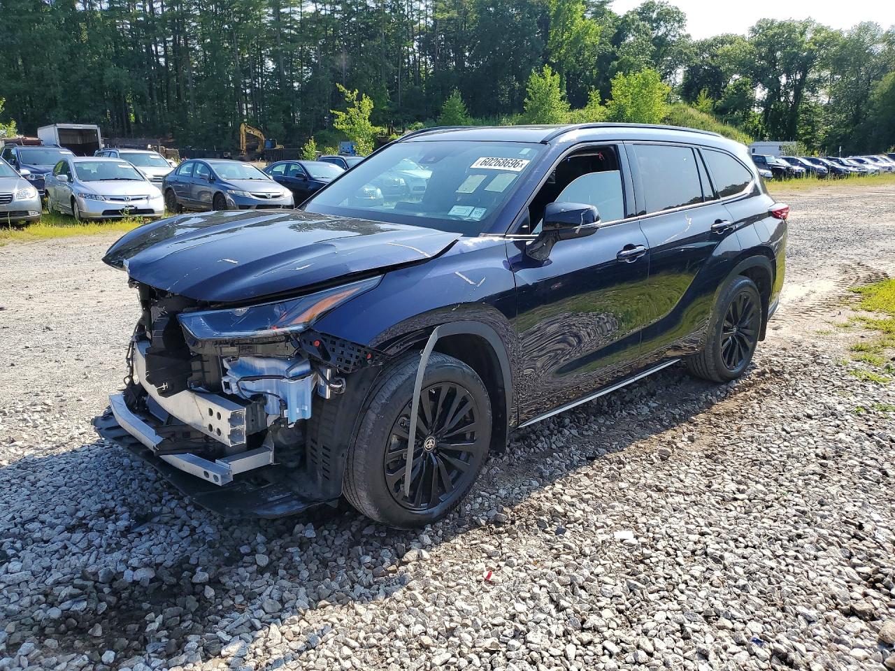 2023 Toyota Highlander VIN 5TDKDRBH0PS512837 COPART salvage auction — Front End, NY - CERTIFICATE OF TITLE, sold $19,600 on 2026-08-25 (photo 1)